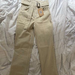 Reformation with tags - Belted High Rise Jeans